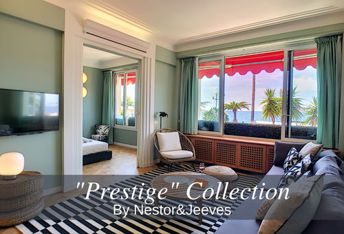 Appartement d’exception climatisé de deux chambres et deux salles de bain.