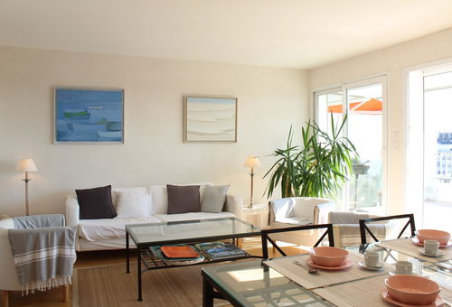 Bel appartement avec vue sur le port de iguen, proche des commerces et...