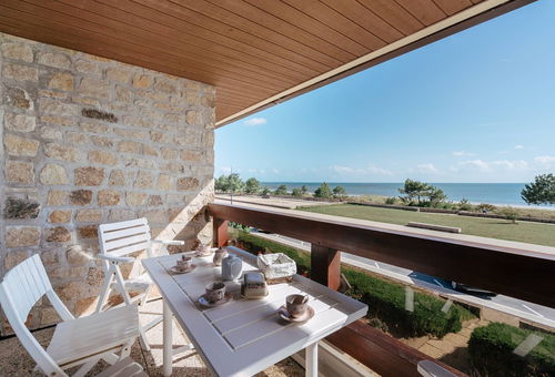 Carnac Grande Plage, 3-room apartment. Free Wifi, SEA VIEW