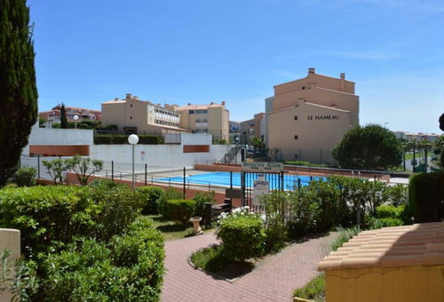 Shared pool in the residence.