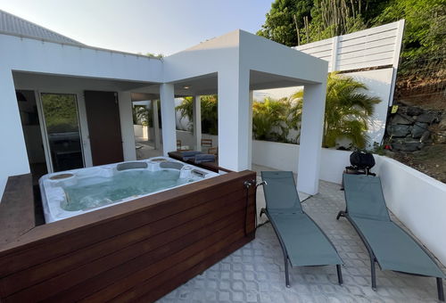 Contemporary villa in Colombier near Corrosol Beach.