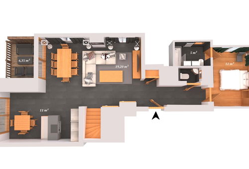 Appartement de charme en duplex dans une résidence de standing au centre de...