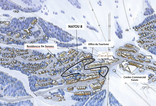 Appartement duplex d'environ 120m² pour 8 personnes avec 3 chambres.