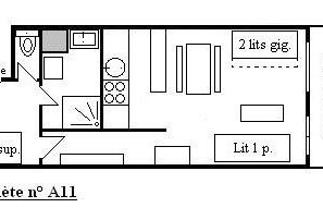 Au centre de la station, appartement à deux pas de la piste du Doron.