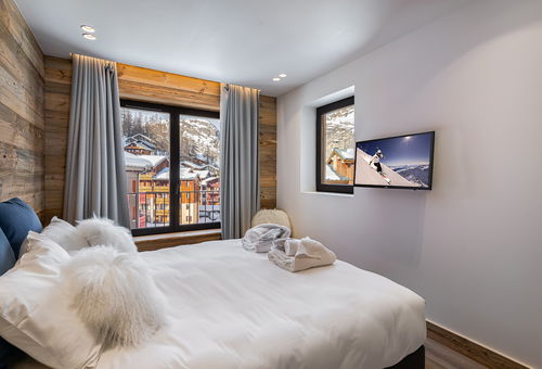 Magnifique vues pour cet appartement proche des pistes et du centre.