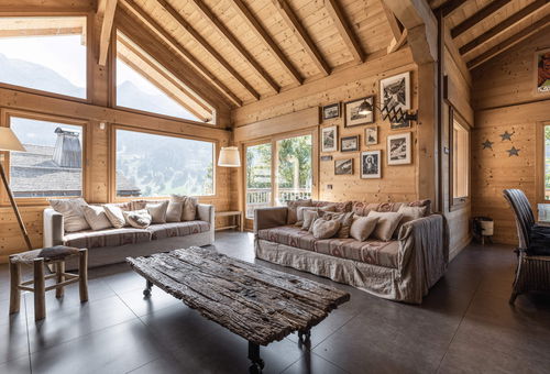 Vue imprenable pour ce beau chalet avec hammam