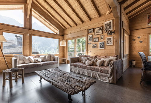 Vue imprenable pour ce beau chalet avec hammam