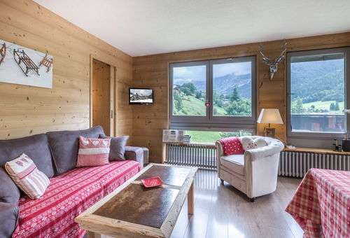 Belle vue montagne pour cet appartement chaleureux