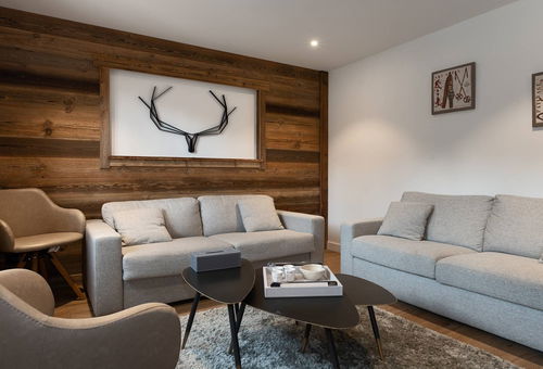 Décoration montagnarde très soignée pour cet appartement entièrement rénové...