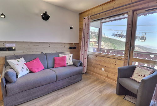 Close to the ski lifts and the ski school