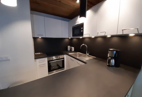 Stunning modern apartment in front of slope, facinf south