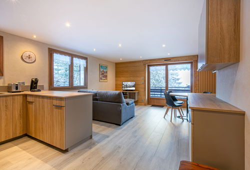 Ambiance cosy et moderne pour cet appartement à 200m des remontées
