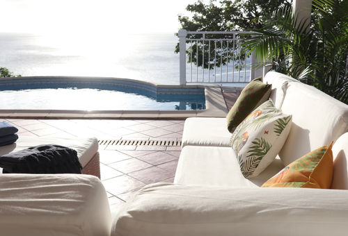 An exceptional view of the bay of South Gustavia to the west of Saint...