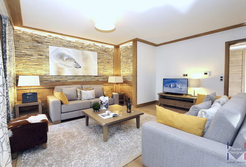 Spacious apartment with a clean line style