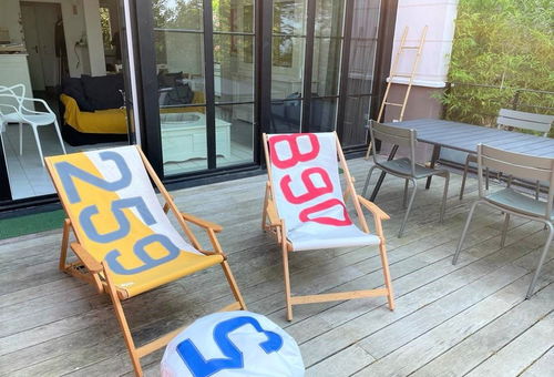 Nice duplex apartment with a spacious terrace and a partial view of the...
