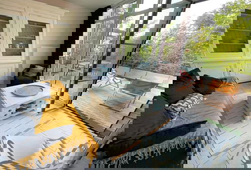 Nice duplex apartment with a spacious terrace and a partial view of the...