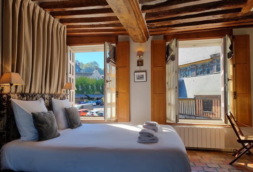 Houdaille 1 - Helle Suite mit Blick auf den Hafen von Honfleur