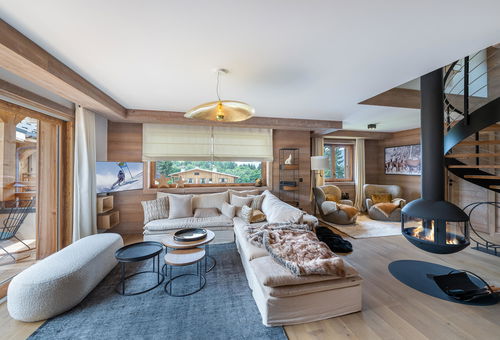 Appartement en duplex avec vue sur le Mont d'Arbois, à 500m de toutes les...