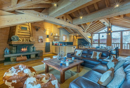 Elégant chalet avec sauna.