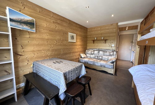 Belle vue montagne pour cet appartement à 500m du centre de La Clusaz