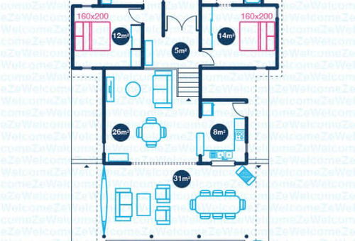 Villa 3 bedroom Saint-françois