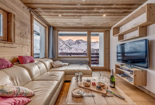 Appartement lumineux avec une une vue sur le glacier Grande Motte