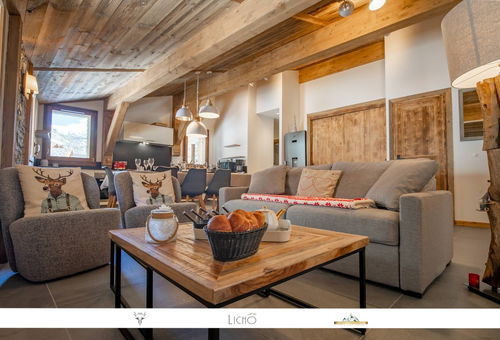 Arrivée et départ à ski au pied de la résidence.