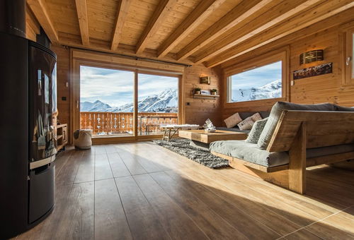 Chalet mitoyen proche pistes avec vue panoramique
