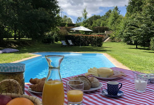 Eco lodge with shared swimming pool.