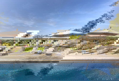 Splendid contemporary villa offering a very nice sea view and pool, with an...