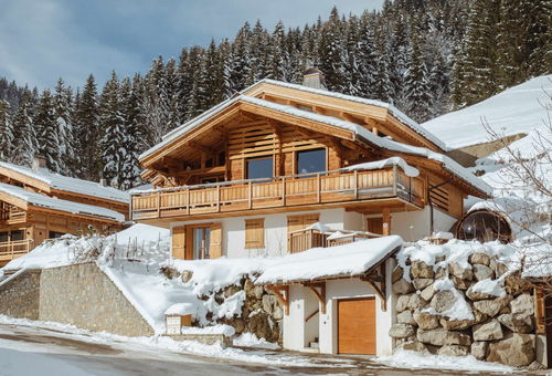 Magnifique chalet avec sauna et hammam offrant une vue panoramique sur la...