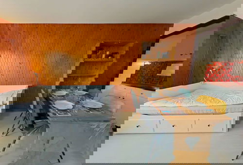 Wonderful view to the mountains and to the village.