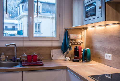 Very nice apartment with a great view of the Mont-Blanc range
