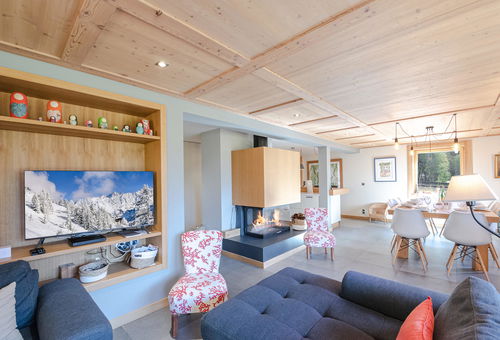 with a magnificent view of the Mont-Blanc.