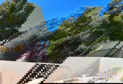 With a communal pool.