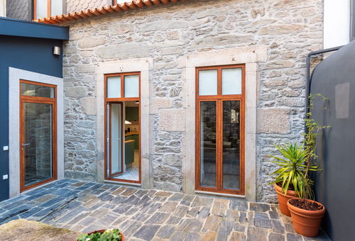 Apartment with balcony and shared swimming pool with a view of Régua and...