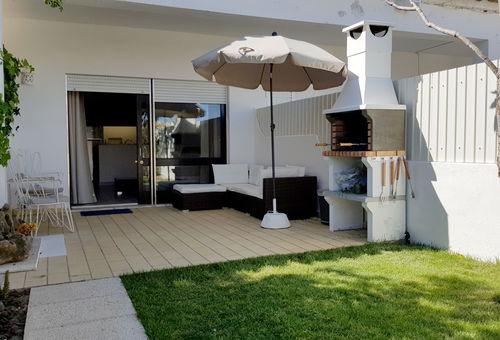 With a pleasant private garden.