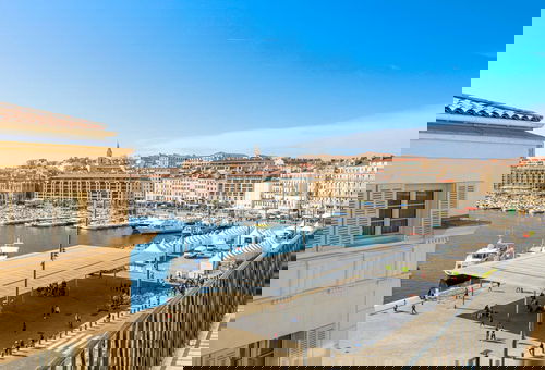 Le Pythéas - Vue Vieux-Port avec terrasse et clim