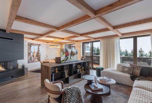 Ski out accommodation, with interior pool and spa, Courchevel 1850.