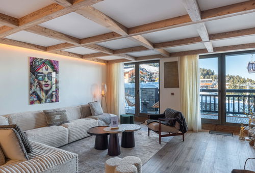 Newly built apartment located next to Courchevel 1850 ski slopes.