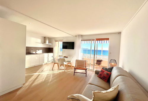 A terrace with a breathtaking view of the sea.