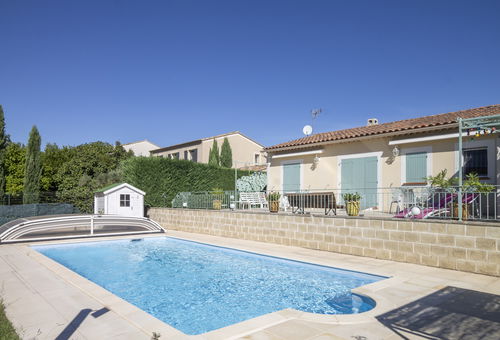 With a private pool.