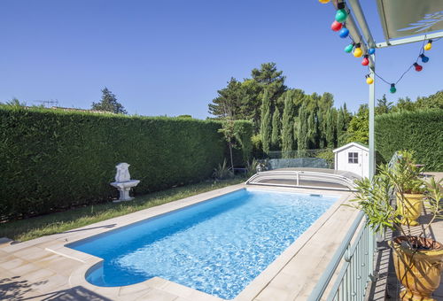With a private pool.