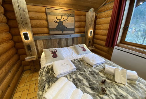 Chalet en rondins de bois avec SPA Jacuzzi - La Bresse