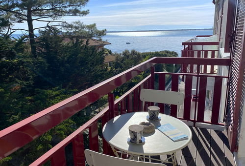 Le Moulleau -Appartement de standing pour 2 pers - Vue latéral Bassin 