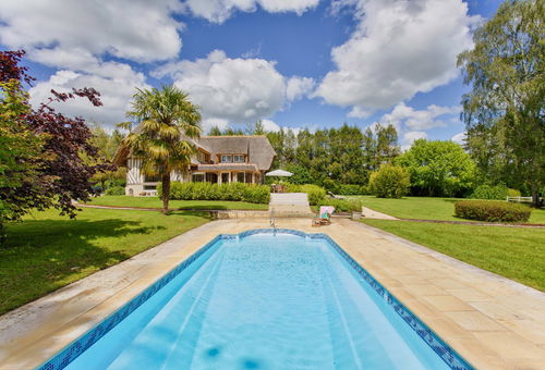 Magnifique chaumière avec jardin, tennis & Piscine - Branville