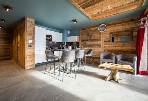 Appartement moderne avec terrasse sur le front de neige - La Toussuire