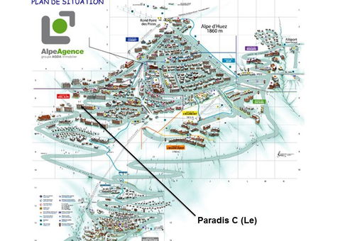 L&#39;ALPE D&#39;HUEZ (38) - Residence le Paradis C 2-room apartment for 4...