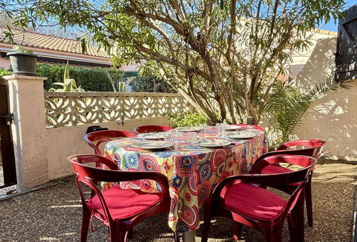 group of pavilions at 300 m from the beach
 with private car parks. Shops...