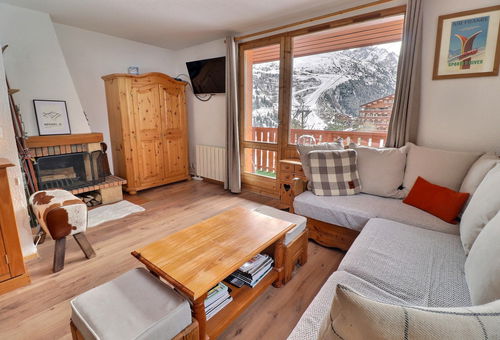 Next to the ski slopes